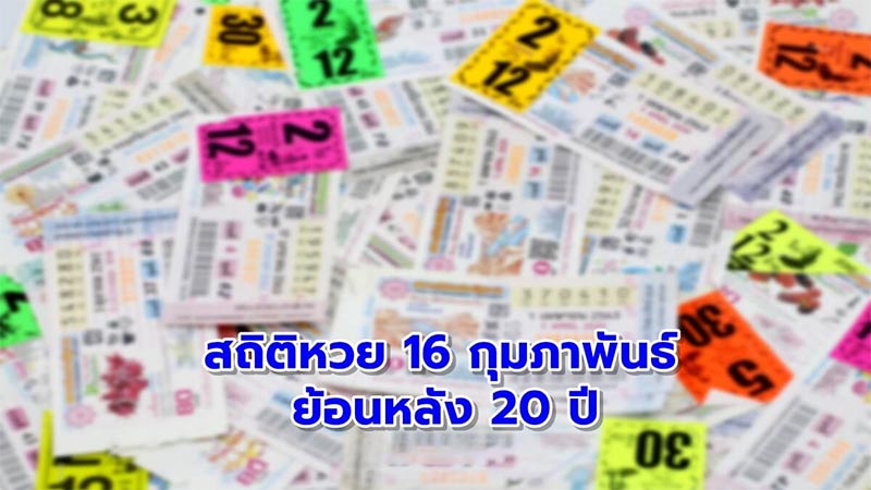  สถิติหวย ย้อน หลัง 65