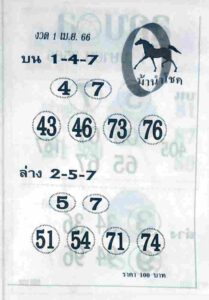 เลขม้านำโชค 2/5/66