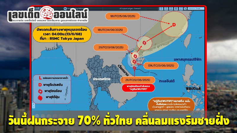 รูปภาพสภาพอากาศประเทศไทยวันนี้ ของ lekdedonline